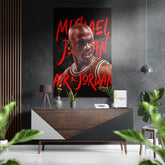 Air Jordan Brushed Aluminum Dibond Wall Art.